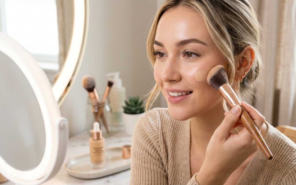 How To Apply Foundation With A Brush