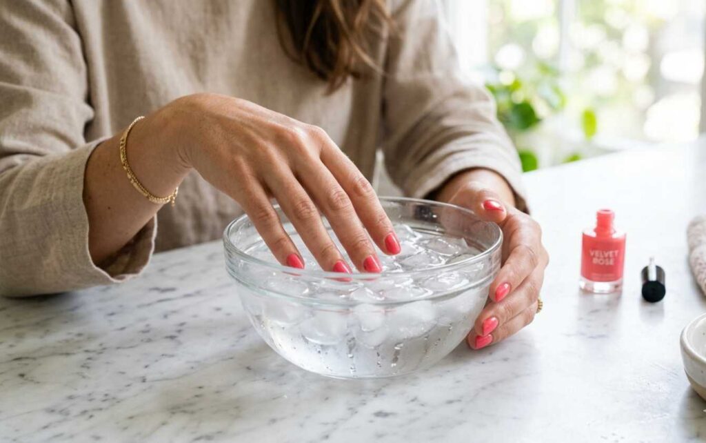 How Can You Dry Nail Polish Faster.Use the Cold Water Method