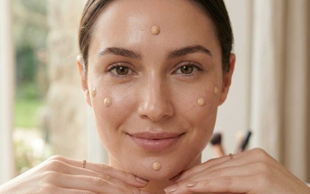 Apply Small Amounts of foundation