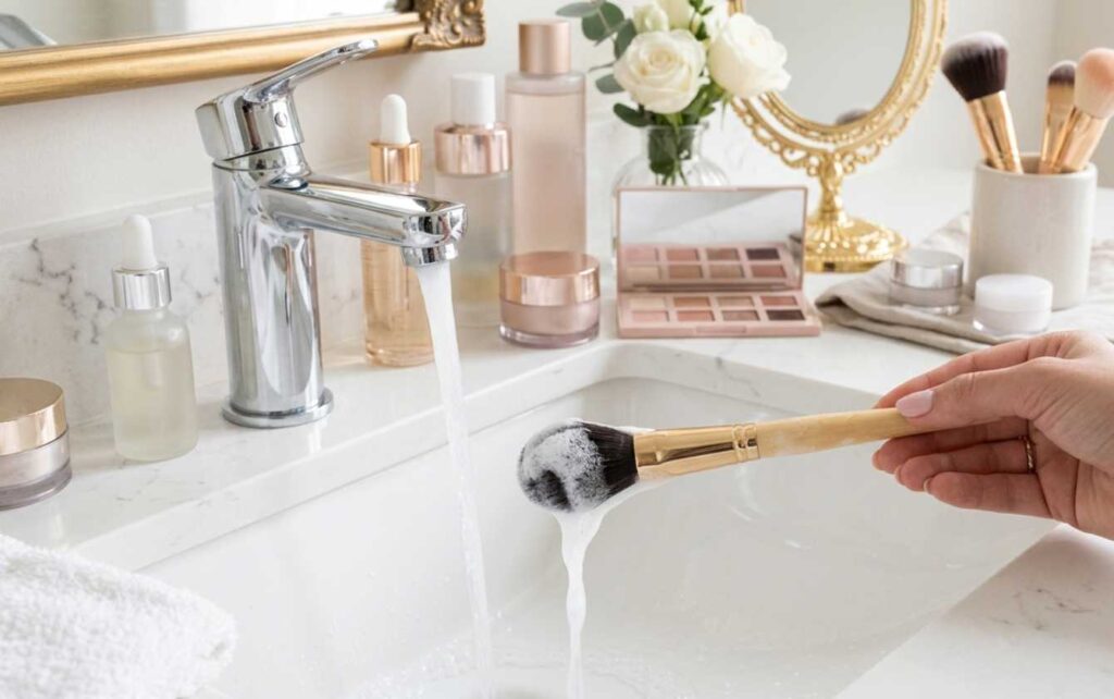 How to wash an eye shadow brush