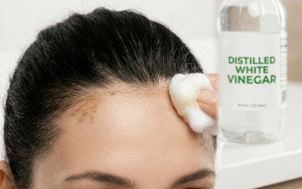 Remove Hair Color From Skin with vinigar solution